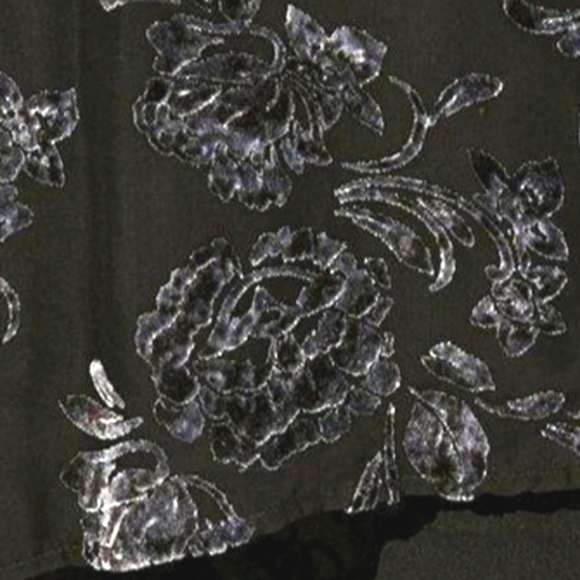 ❤️NWT VINTAGE TORRID TOP PEPLUM VELVET BURNOUT SURPLICE FLORAL BLOUSE PLUS SIZE - Picture 2 of 12